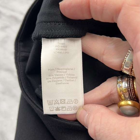 SOLD Boden Tuxedo Stripe Ankle Zip Trousers Size 4Tall - Picture 3 of 11